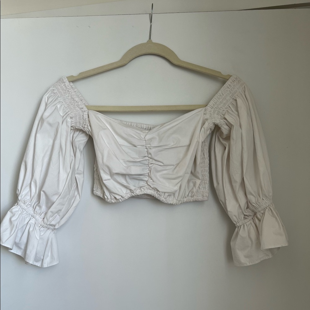 Sir The Label Ruched Crop Top